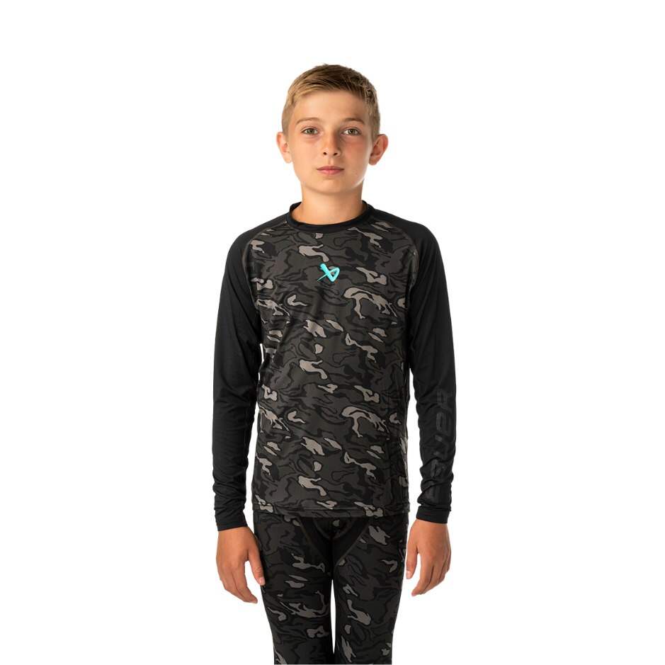 Bauer Triko Bauer Performance Baselayer Printed YTH, Dětská, černá, L