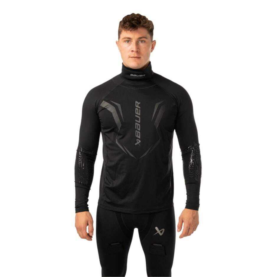 Bauer Triko s nákrčníkem Bauer Bodyguard Neckprotect SR, Senior, černá, L