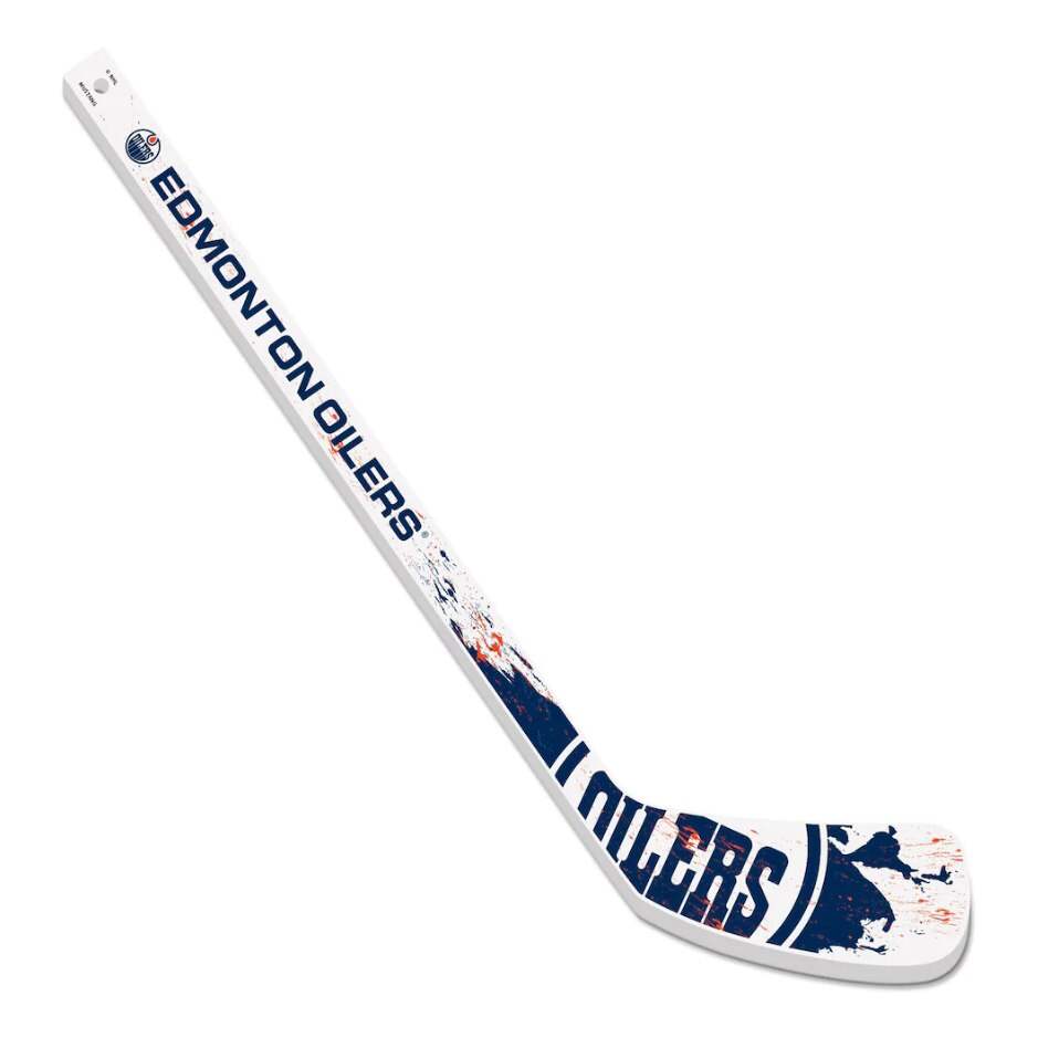 Mustang Mini hokejka Mustang NHL Plastic Splatter, Edmonton Oilers