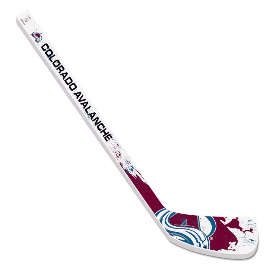 Mustang Mini hokejka Mustang NHL Plastic Splatter, Colorado Avalanche