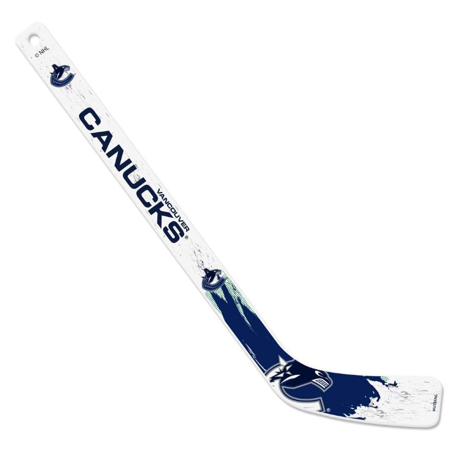 Mustang Mini hokejka Mustang NHL Plastic Splatter, Vancouver Canucks
