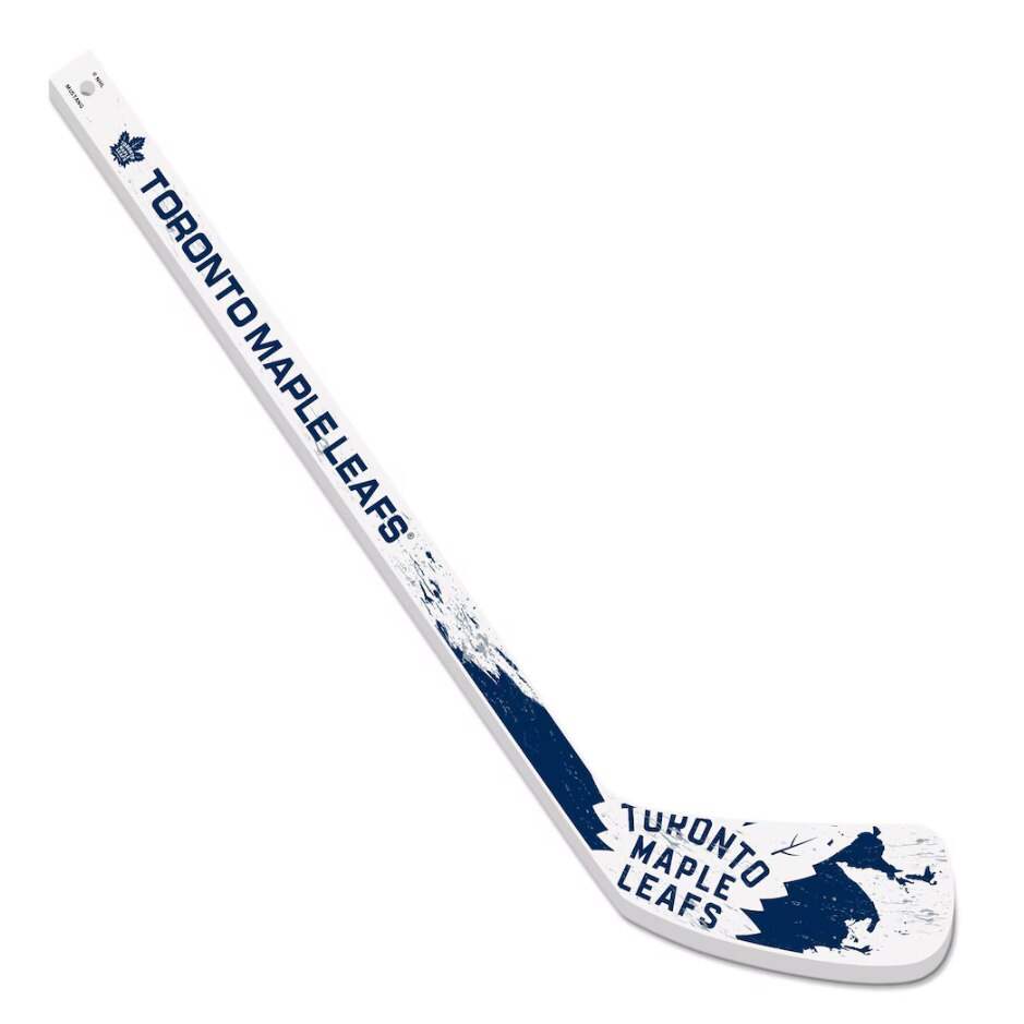 Mustang Mini hokejka Mustang NHL Plastic Splatter, Toronto Maple Leafs