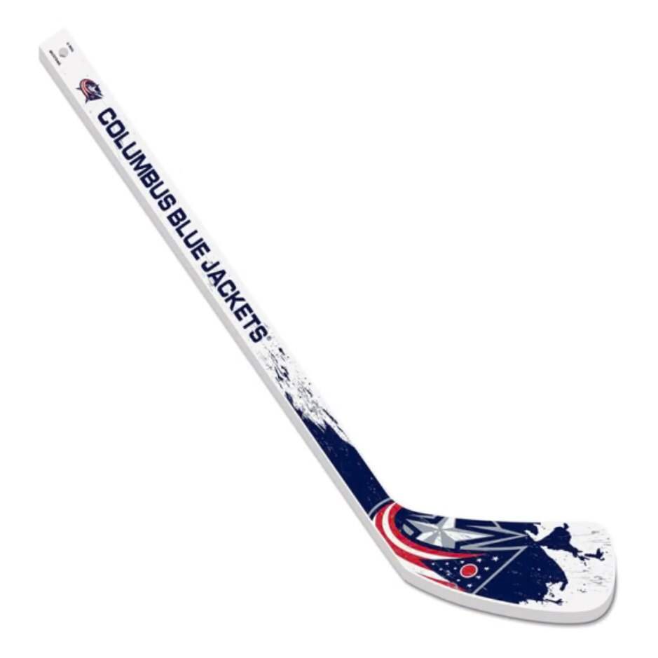 Mustang Mini hokejka Mustang NHL Plastic Splatter, Columbus Blue Jackets