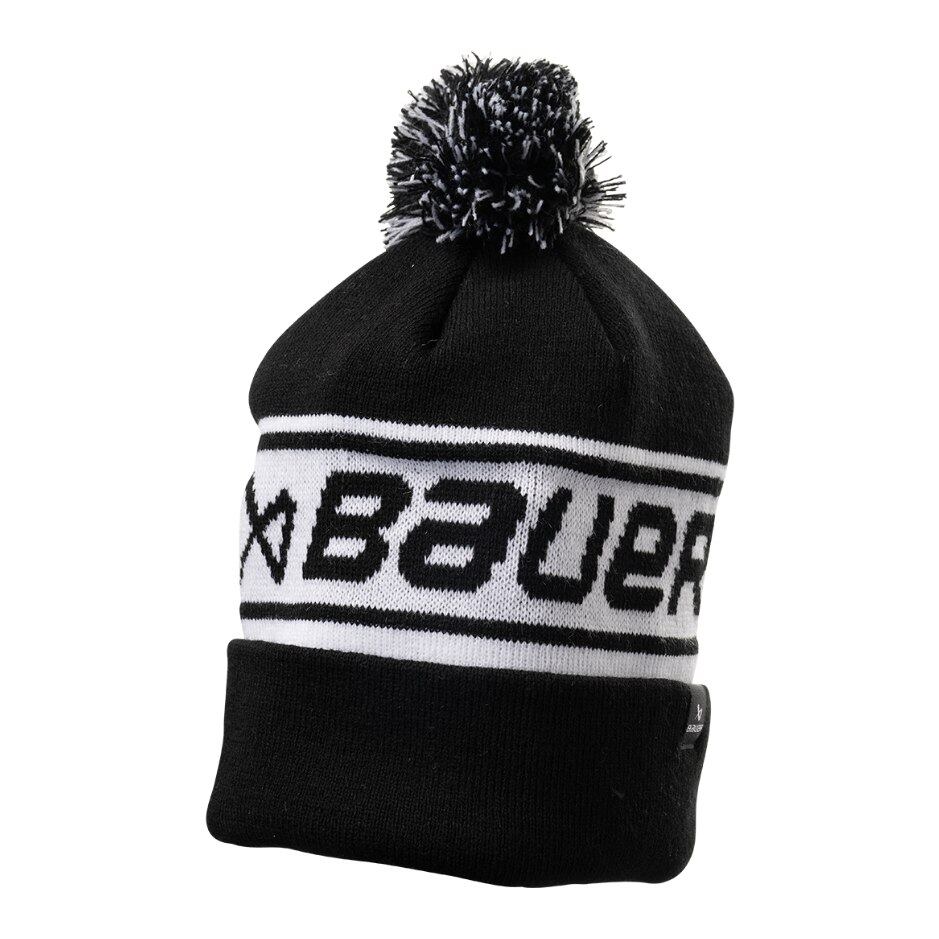 Bauer Čepice Bauer Team Ripped Pom Knit, Senior, černá