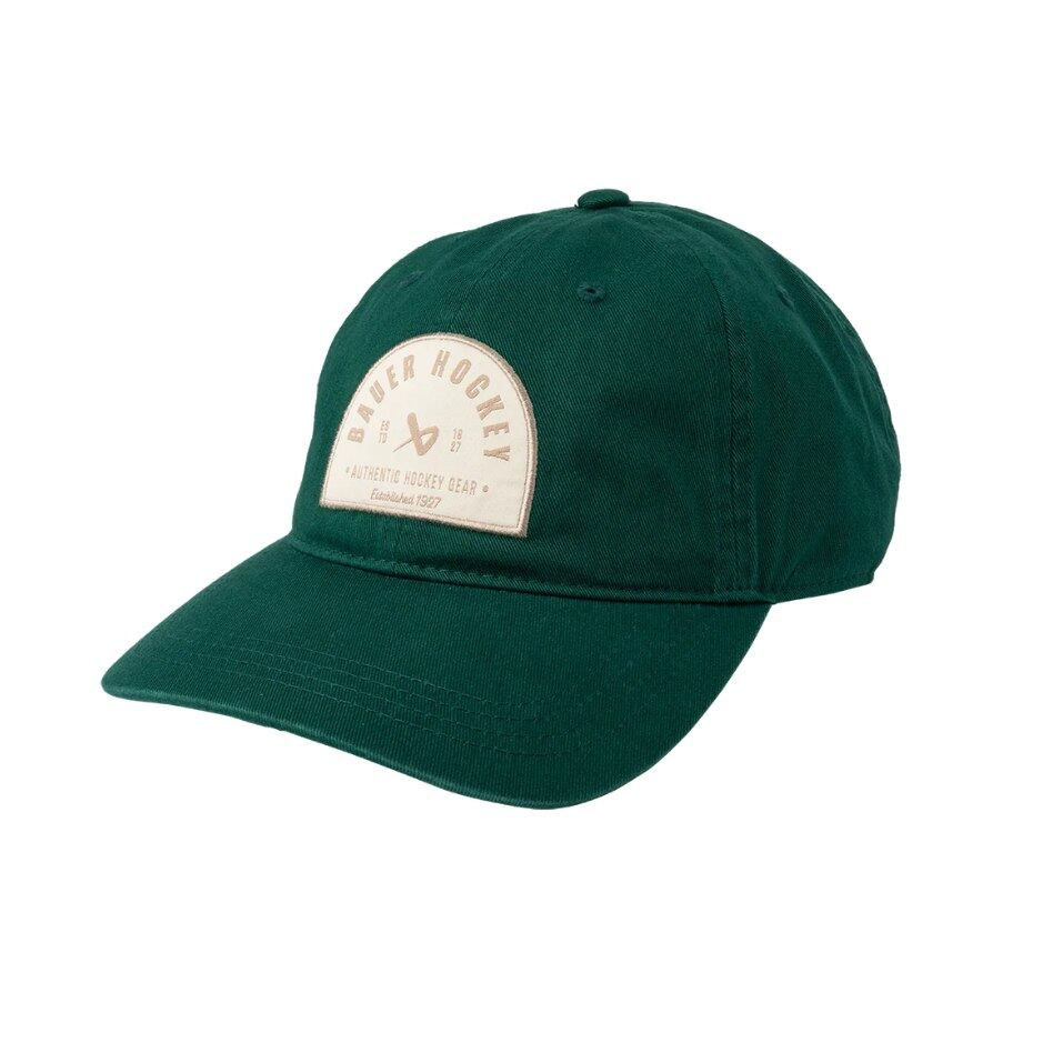 Bauer Kšiltovka Bauer Twill Patch Cap SR, Senior, zelená