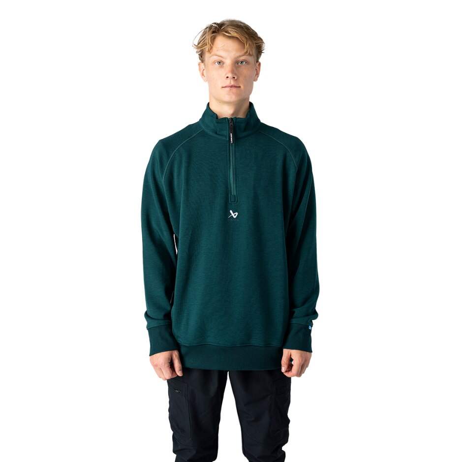 Bauer Mikina Bauer Travel 1/4 Zip SR, Senior, L, zelená