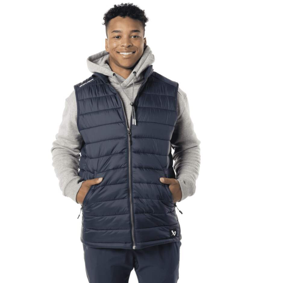 Bauer Vesta Bauer Team Puffer SR, Senior, XS, tmavě modrá