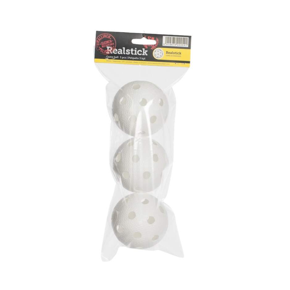 Realstick Florbalové balónky Realstick (3ks) IFF Certified, bílá