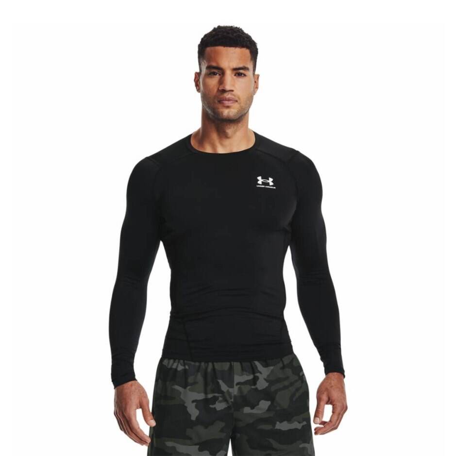 Under Armour Triko s dlouhým rukávem Under Armour HeatGear, Senior, černá, S