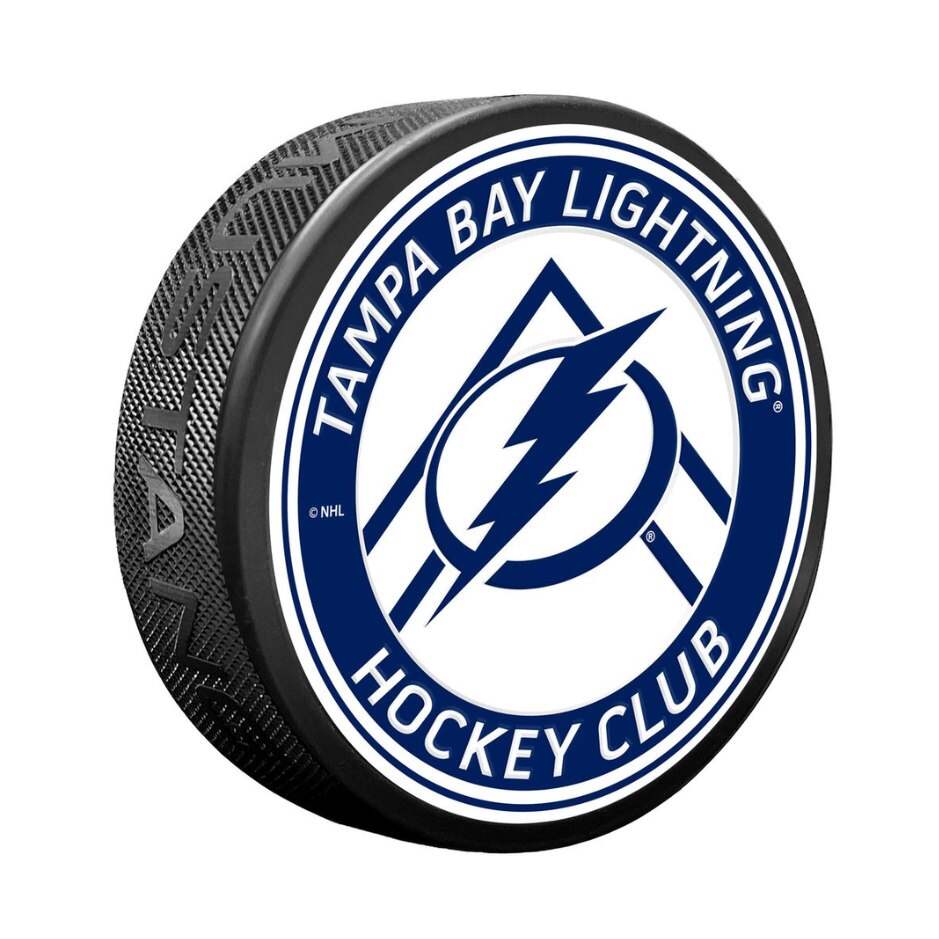 Mustang Fanouškovský puk Mustang NHL Double Chevron Design, Tampa Bay Lightning