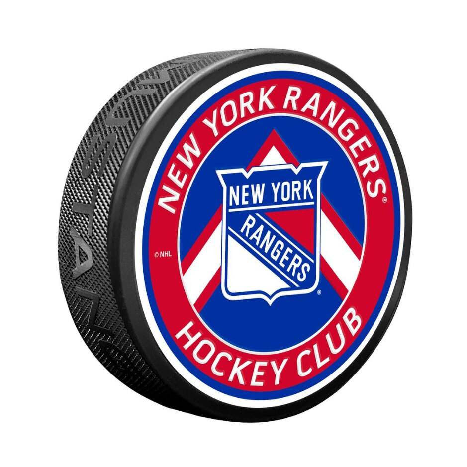 Mustang Fanouškovský puk Mustang NHL Double Chevron Design, New York Rangers