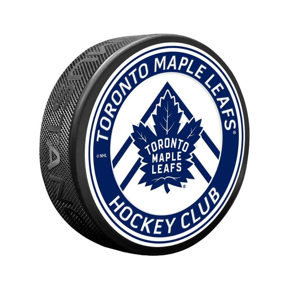 Mustang Fanouškovský puk Mustang NHL Double Chevron Design, Toronto Maple Leafs