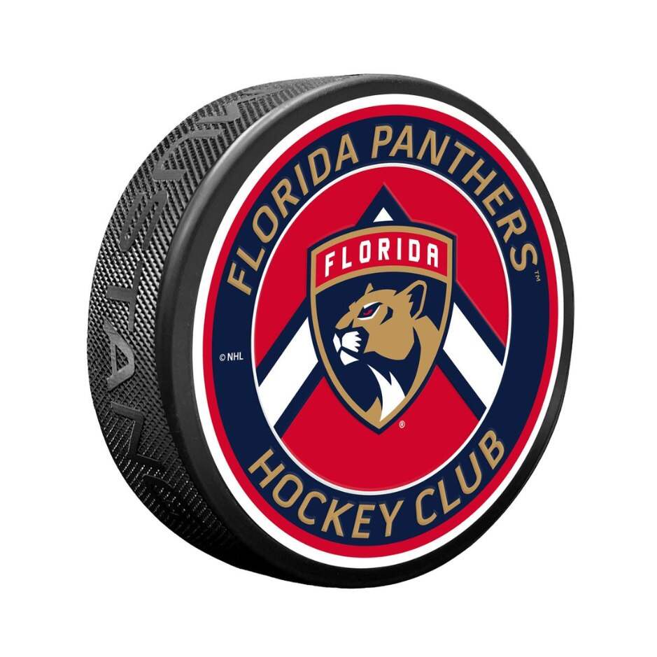 Mustang Fanouškovský puk Mustang NHL Double Chevron Design, Edmonton Oilers