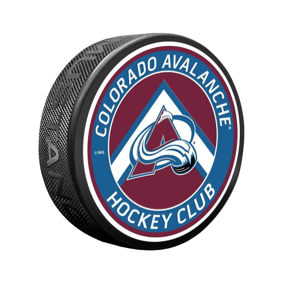 Mustang Fanouškovský puk Mustang NHL Double Chevron Design, Colorado Avalanche