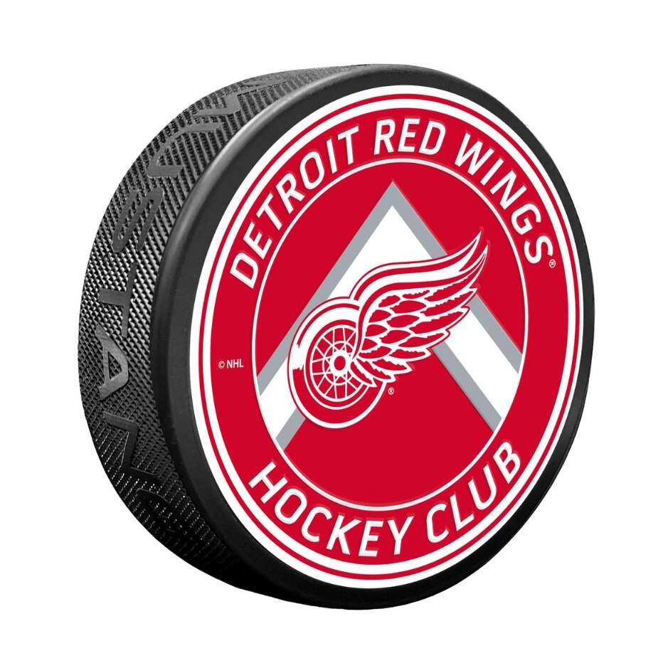 Mustang Fanouškovský puk Mustang NHL Double Chevron Design, Detroit Red Wings