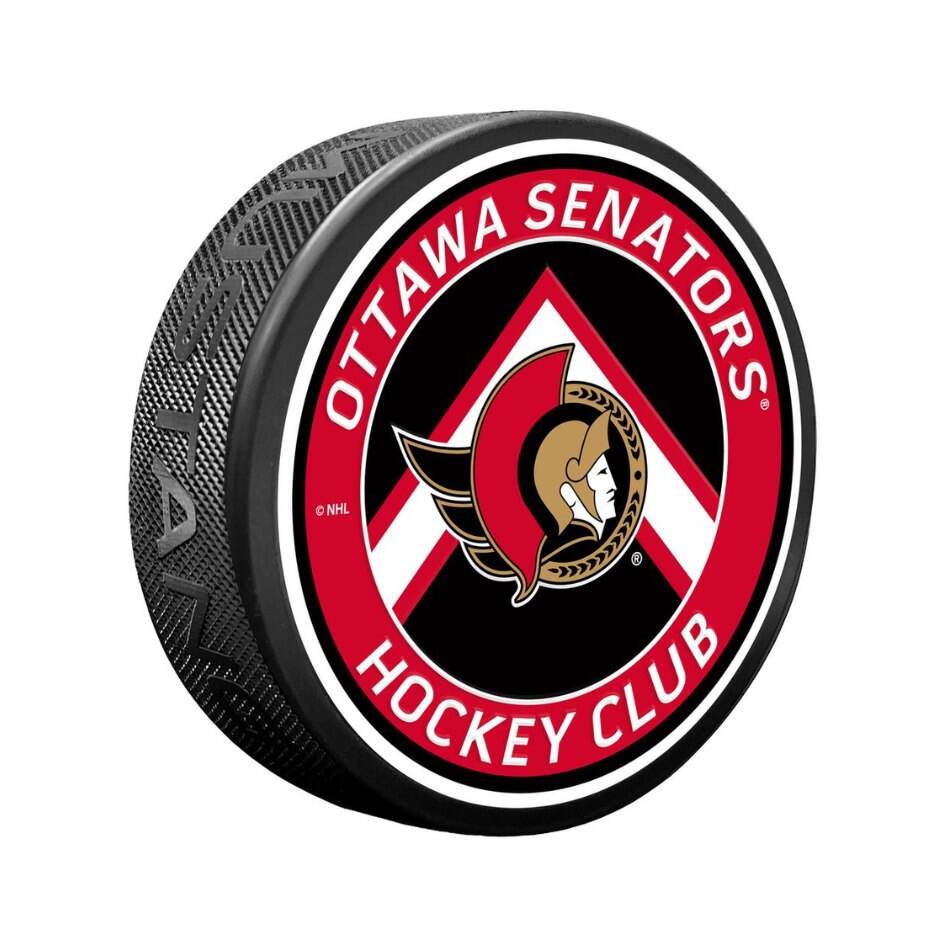 Mustang Fanouškovský puk Mustang NHL Double Chevron Design, Ottawa Senators