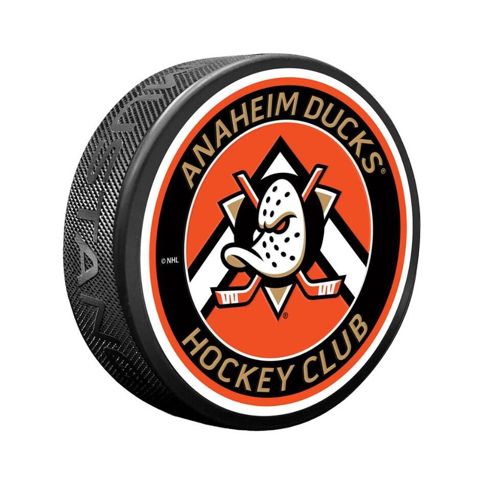 Mustang Fanouškovský puk Mustang NHL Double Chevron Design, Anaheim Ducks