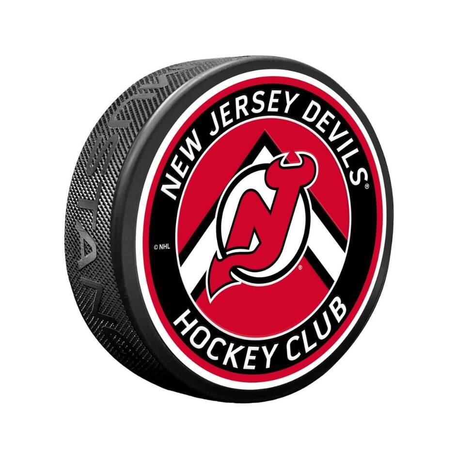 Mustang Fanouškovský puk Mustang NHL Double Chevron Design, New Jersey Devils