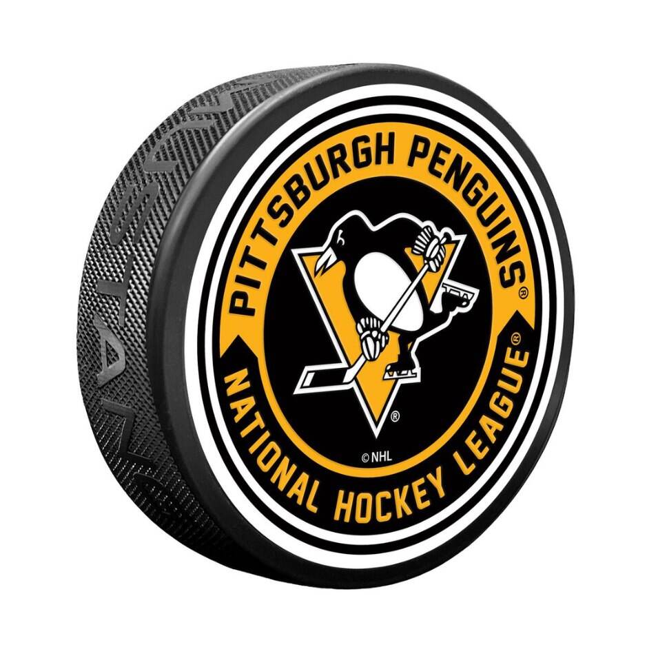 Mustang Fanouškovský puk Mustang NHL Arrow Design, Pittsburgh Penguins