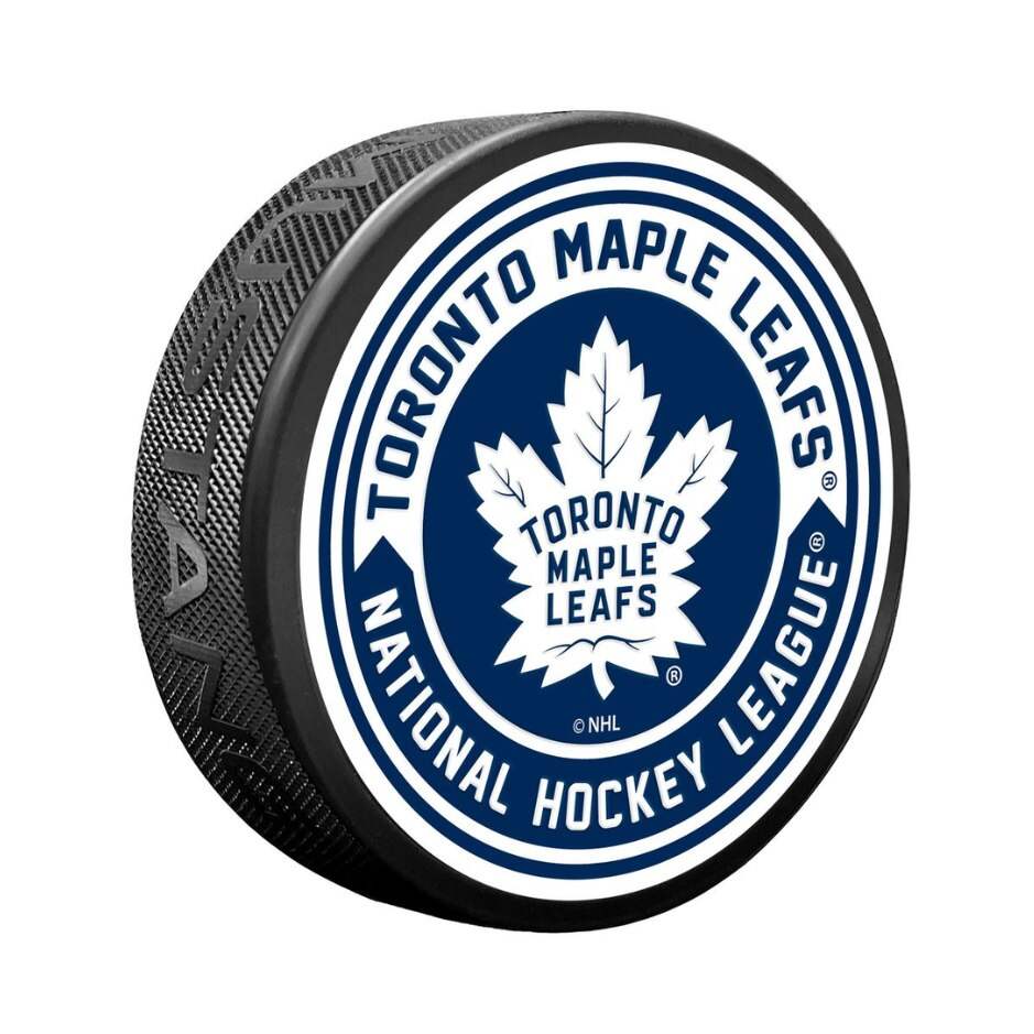 Mustang Fanouškovský puk Mustang NHL Arrow Design, Toronto Maple Leafs