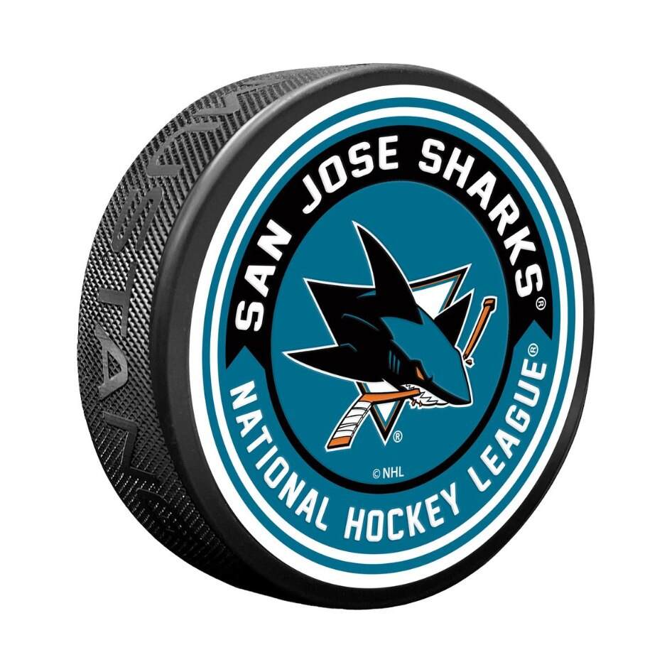 Mustang Fanouškovský puk Mustang NHL Arrow Design, San Jose Sharks