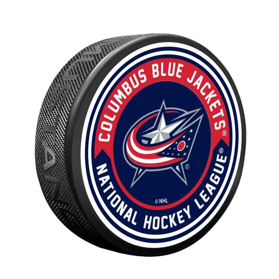 Mustang Fanouškovský puk Mustang NHL Arrow Design, Columbus Blue Jackets