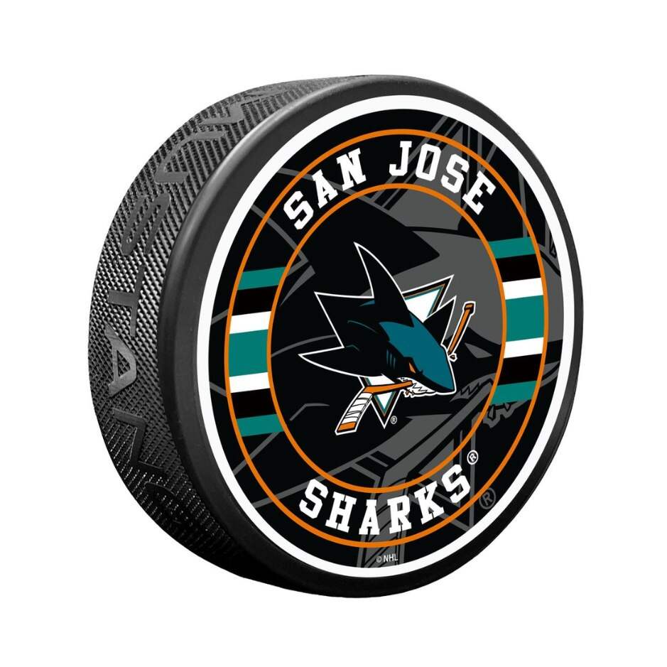 Mustang Fanouškovský puk Mustang NHL Spotlight Design, San Jose Sharks