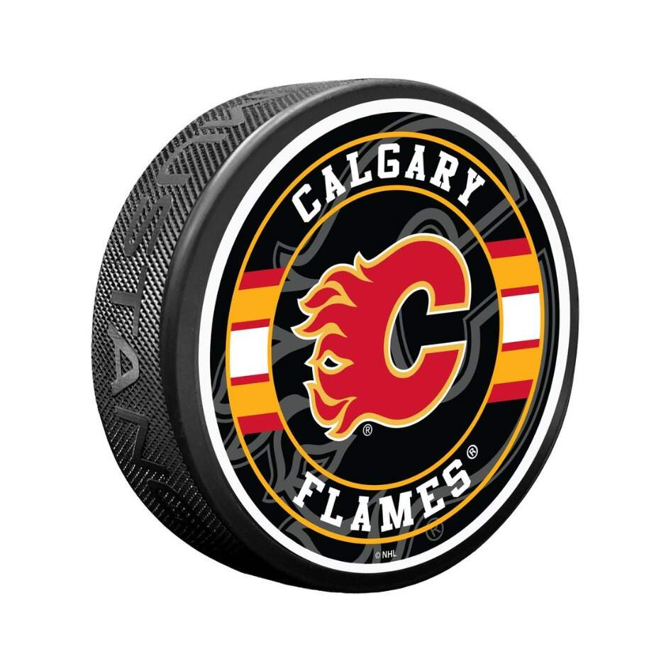 Mustang Fanouškovský puk Mustang NHL Spotlight Design, Calgary Flames