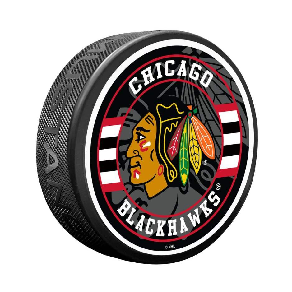 Mustang Fanouškovský puk Mustang NHL Spotlight Design, Chicago Blackhawks