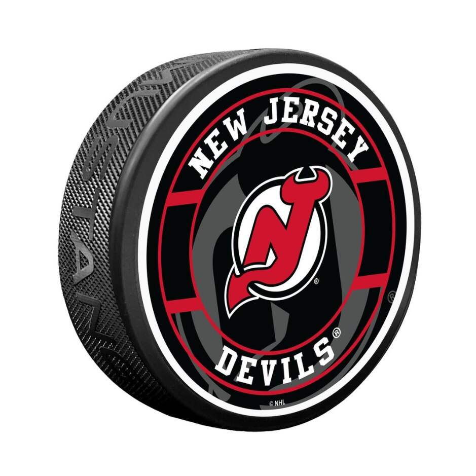 Mustang Fanouškovský puk Mustang NHL Spotlight Design, New Jersey Devils