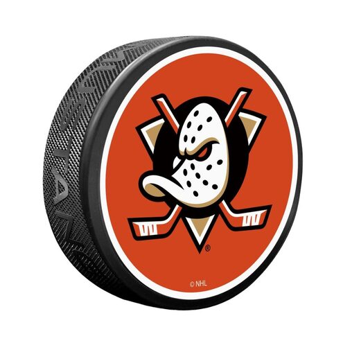 Mustang NHL Logo Design Souvenir Puck
