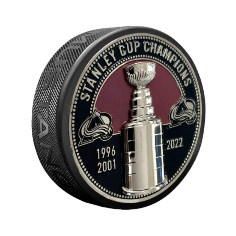Mustang Fanouškovský 3D puk Mustang NHL Stanley Cup, Colorado Avalanche