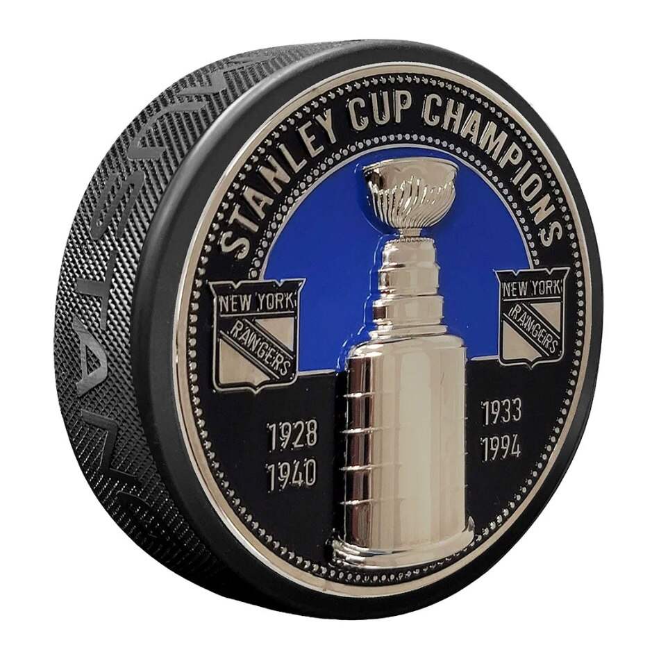 Mustang Fanouškovský 3D puk Mustang NHL Stanley Cup, New York Rangers