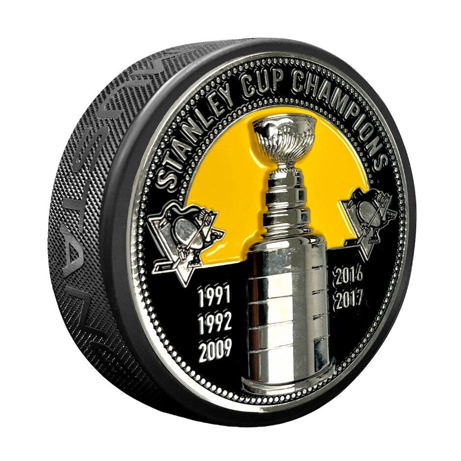 Mustang Fanouškovský 3D puk Mustang NHL Stanley Cup, Pittsburgh Penguins