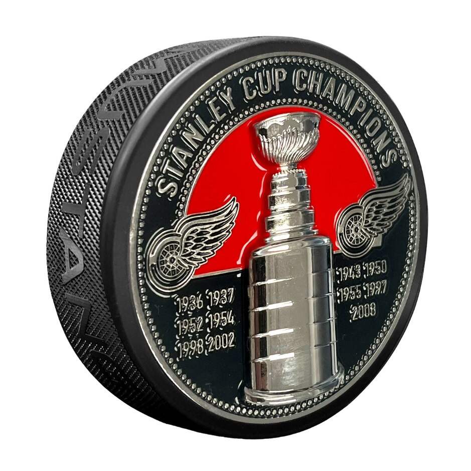 Mustang Fanouškovský 3D puk Mustang NHL Stanley Cup, Detroit Red Wings