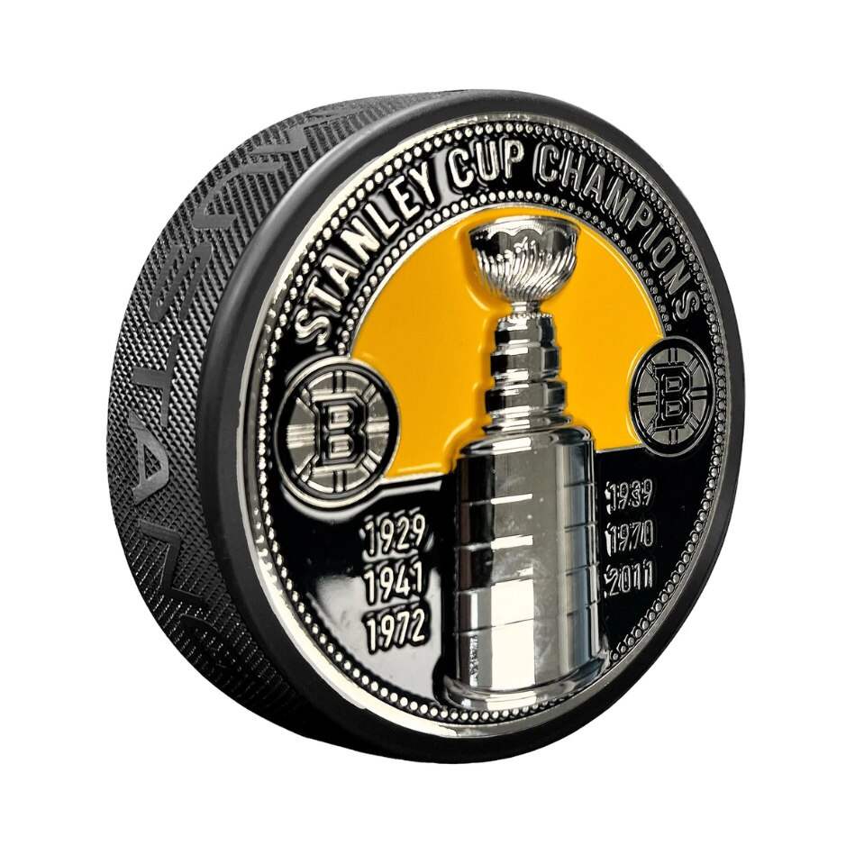 Mustang Fanouškovský 3D puk Mustang NHL Stanley Cup, Boston Bruins