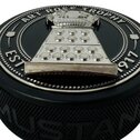 Fanouškovský puk Mustang NHL 3D Silver Medallion Art Ross Trophy