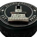 Fanouškovský puk Mustang NHL 3D Silver Medallion Vezina Trophy