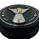 Fanouškovský puk Mustang NHL 3D Silver & Gold Medallion Rocket Richard Trophy