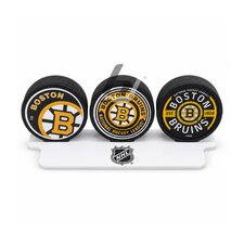 Mustang NHL PVC 3 Puck Flat Display Stand