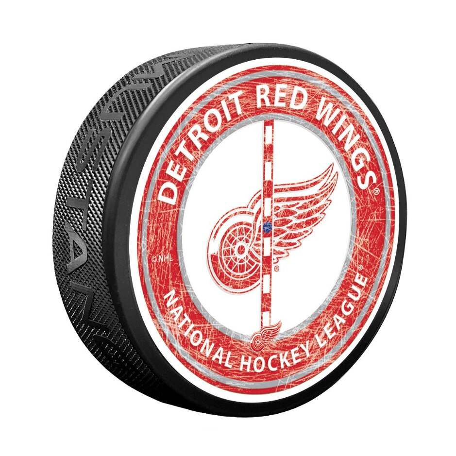 Mustang Fanouškovský puk Mustang NHL Center Ice Puck, Detroit Red Wings