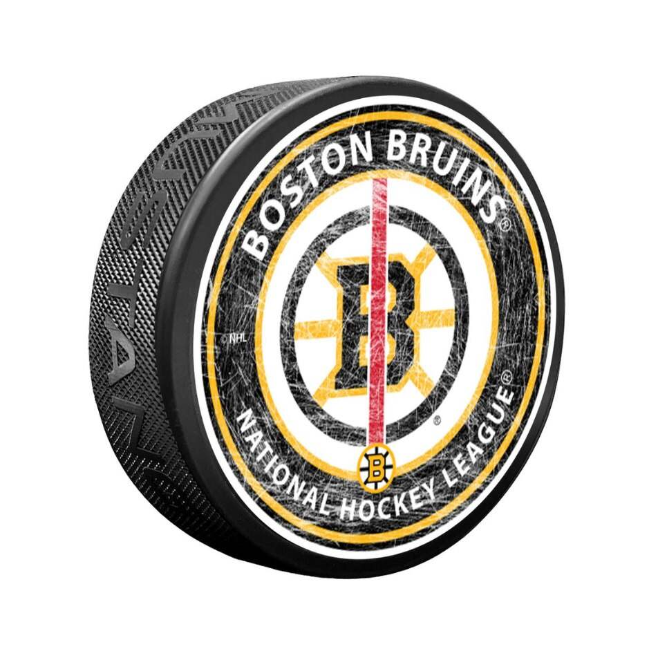 Mustang Fanouškovský puk Mustang NHL Center Ice Puck, Boston Bruins