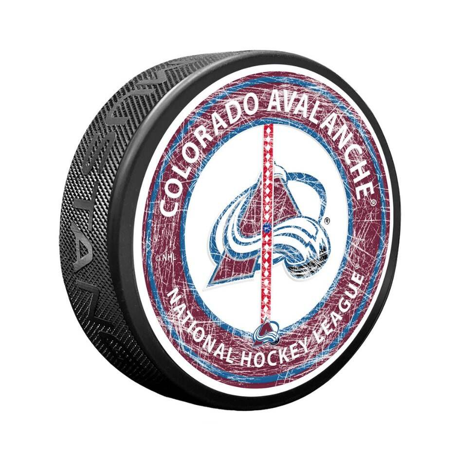 Mustang Fanouškovský puk Mustang NHL Center Ice Puck, Colorado Avalanche