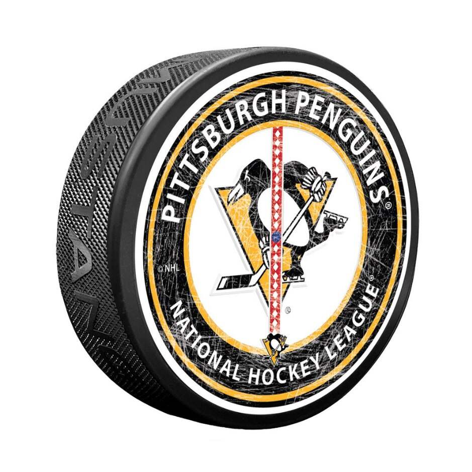 Mustang Fanouškovský puk Mustang NHL Center Ice Puck, Pittsburgh Penguins