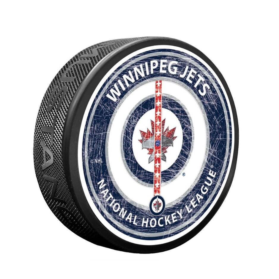 Mustang Fanouškovský puk Mustang NHL Center Ice Puck, Winnipeg Jets