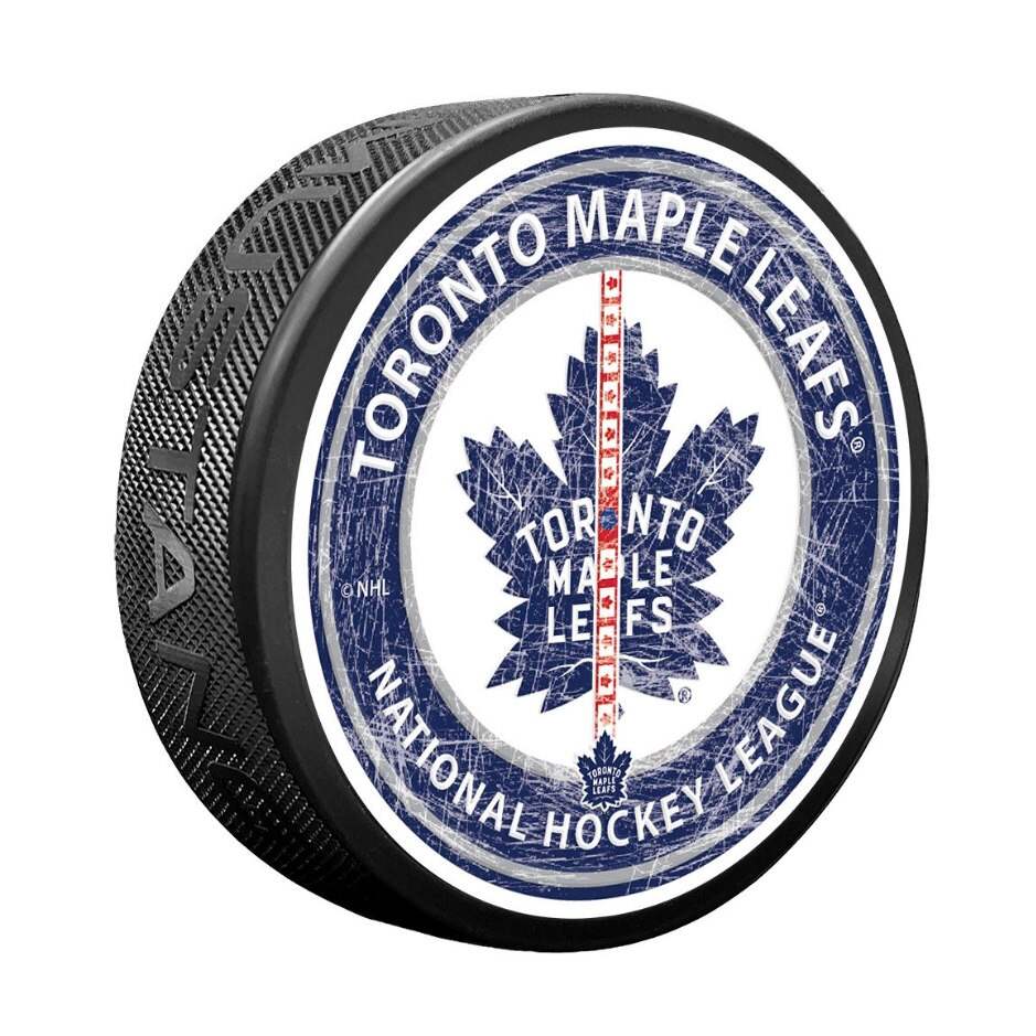 Mustang Fanouškovský puk Mustang NHL Center Ice Puck, Toronto Maple Leafs