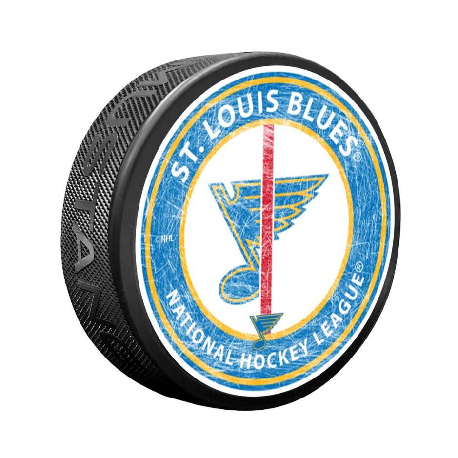 Mustang Fanouškovský puk Mustang NHL Center Ice Puck, St. Louis Blues