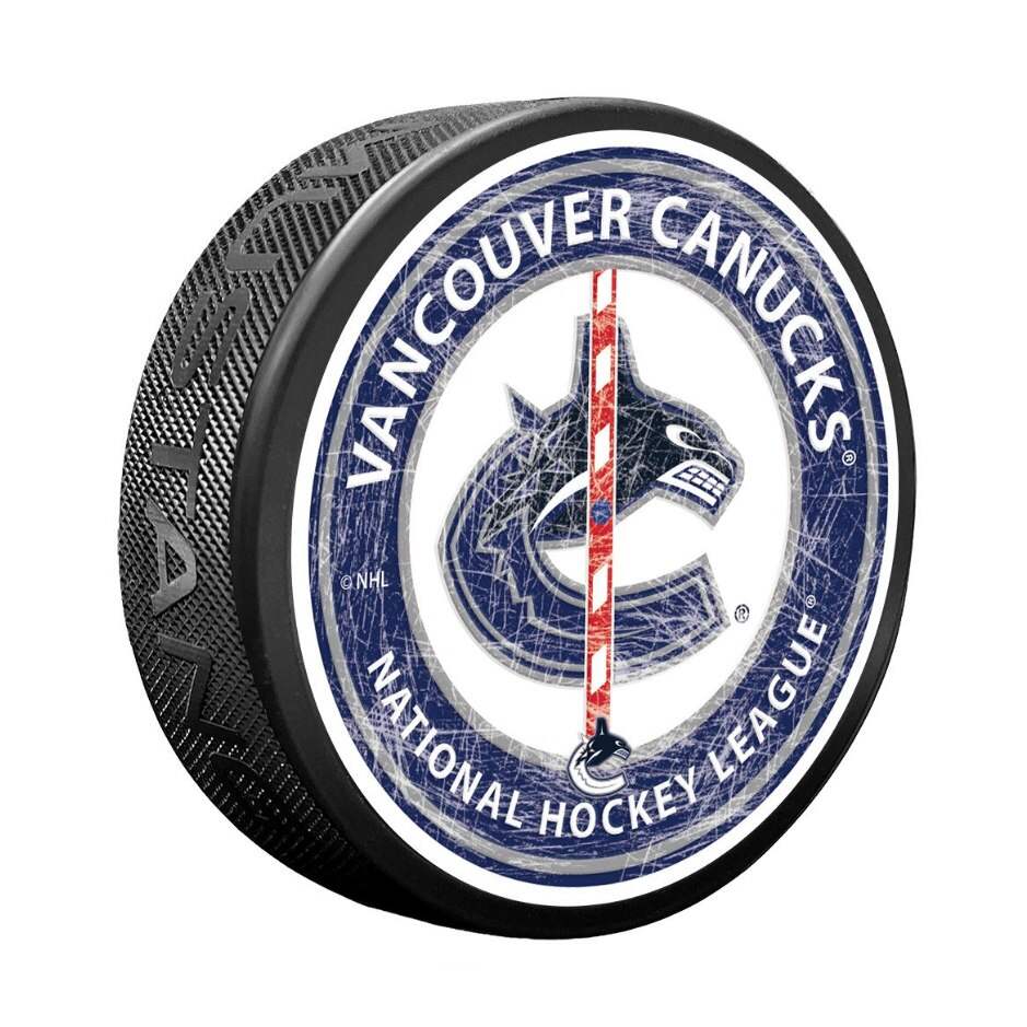 Mustang Fanouškovský puk Mustang NHL Center Ice Puck, Vancouver Canucks