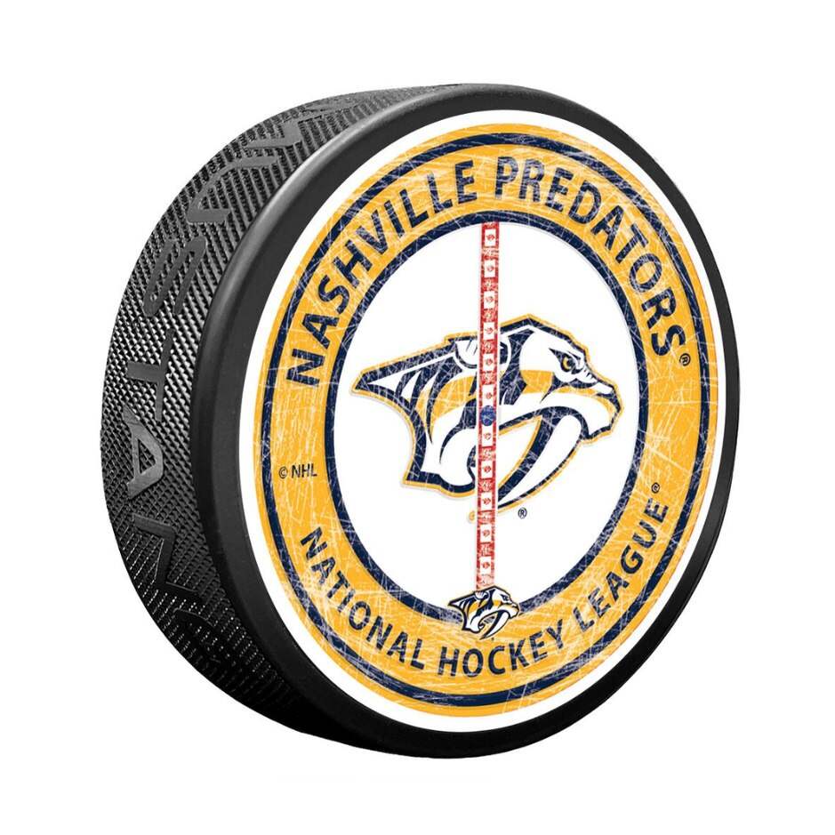 Mustang Fanouškovský puk Mustang NHL Center Ice Puck, Nashville Predators