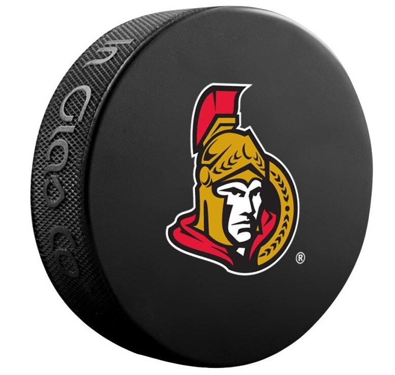 InGlasCo Fanouškovský puk NHL Logo Blister (1ks), Ottawa Senators